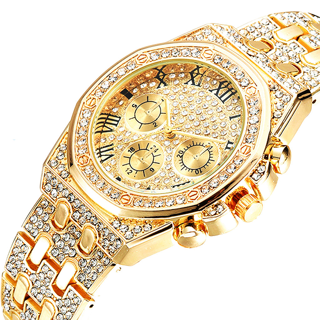 メンズ腕時計セット ネックレス+腕時計+ブレスレット ヒップ - Luxury Watch Miami のレビューと価格