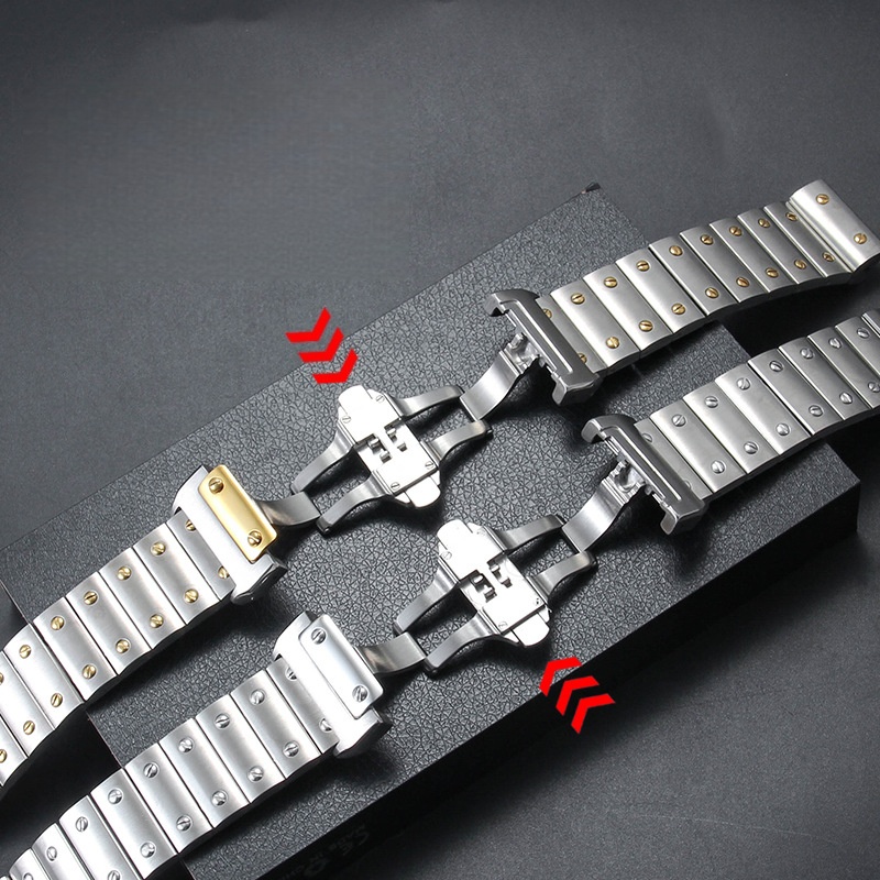 23mm 高品質ステンレススチール製時計ストラップ カルティ - Luxury Watch Cartier のレビューと価格