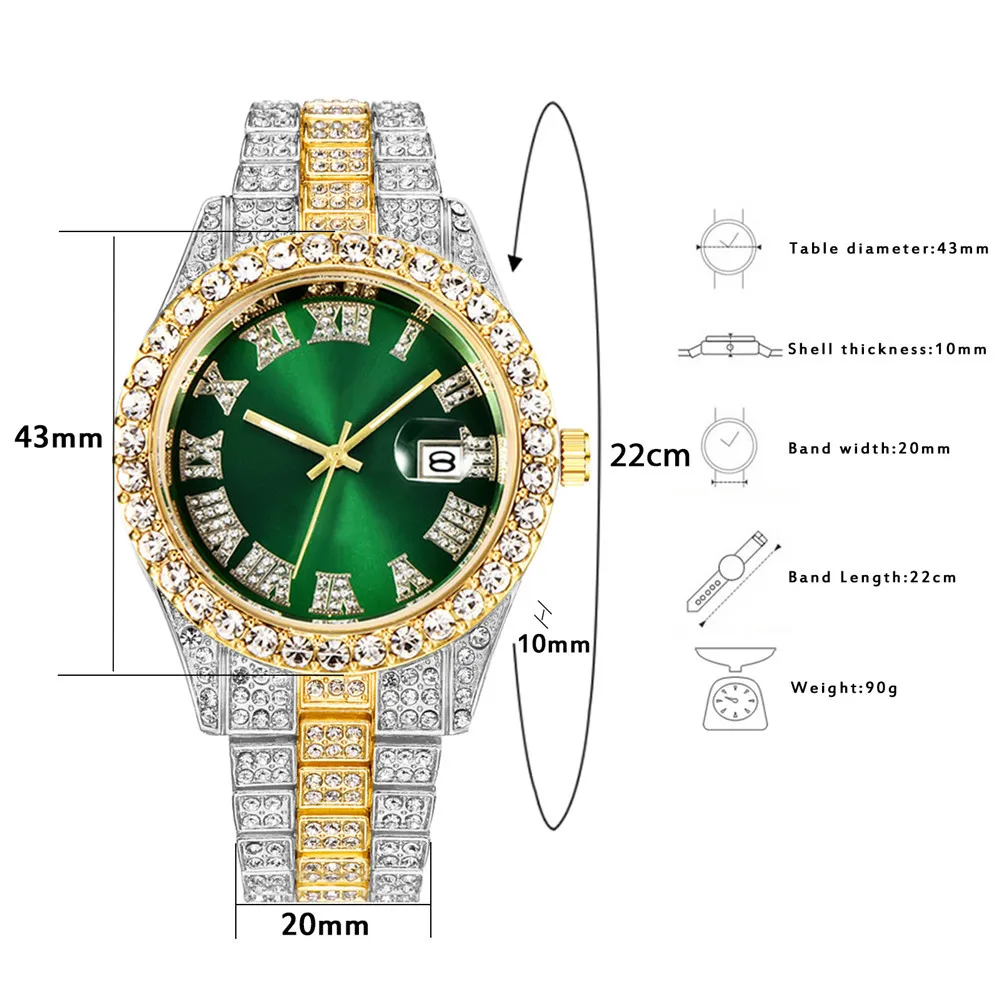 フルアイスアウトブレスレット メンズ ブリン マイアミキュー - Luxury Watch Miami のレビューと価格