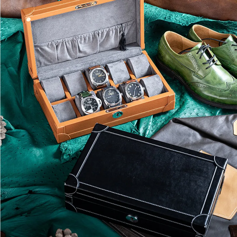高級革製時計オーガナイザーボックス,軽量,ハイエンドジュエリ - Luxury Watch Collection Box のレビューと価格