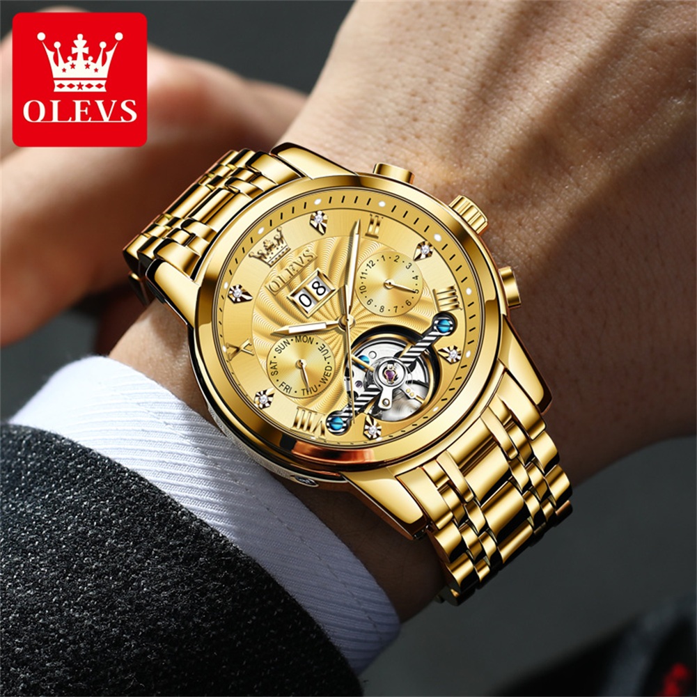 OLEVS 9910 ブランドオリジナル正規品 メンズ腕時計 - Luxury Watch Collection Box のレビューと価格