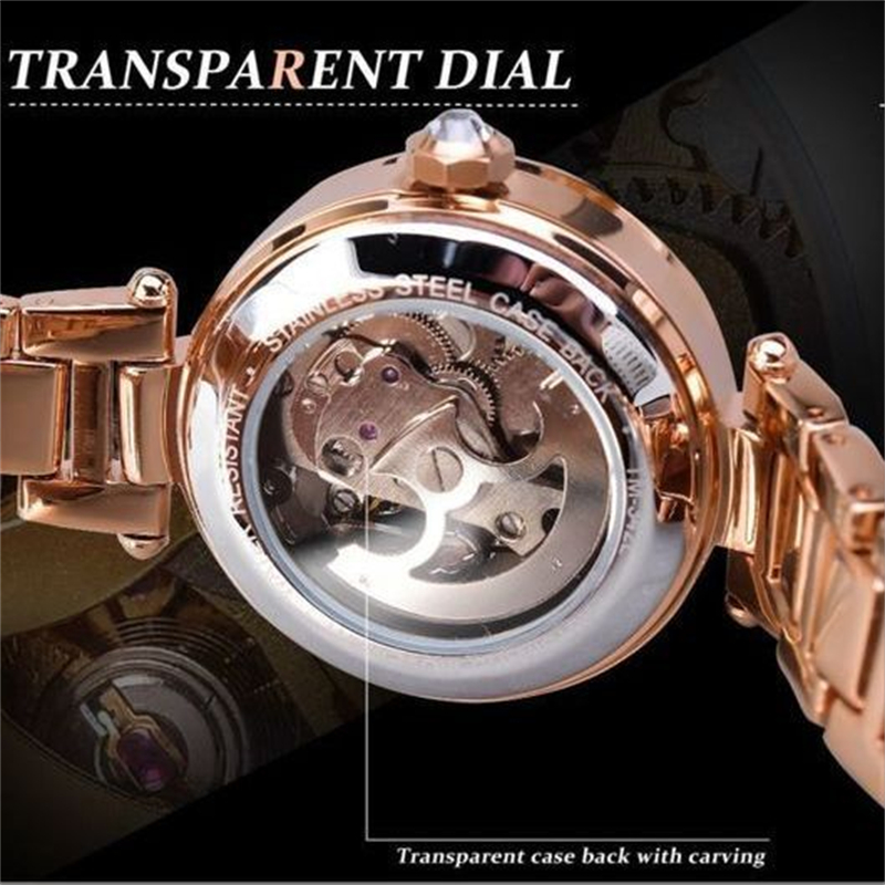豪華でスタイリッシュな女性用機械式時計。優雅な雰囲気、ファッ - Luxury Watch Value のレビューと価格