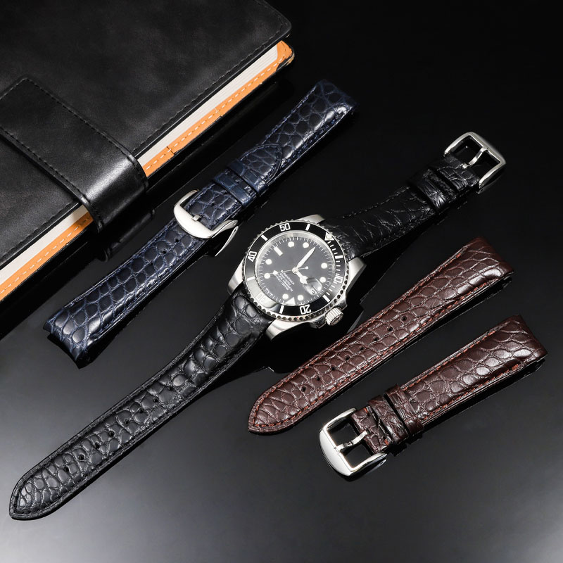 20 ミリメートル 22 ミリメートル湾曲したワニ皮時計バン - Luxury Watch Jaeger Lecoultre のレビューと価格