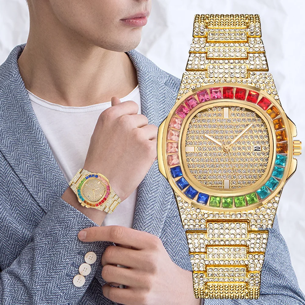 3点セット腕時計+ネックレス+ブレスレット 高級アイスアウト - Luxury Watch Miami のレビューと価格